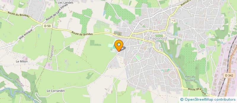 localisation de l'entreprise SCI PAALPA  CHAPONOST