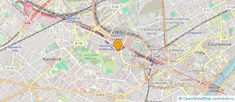 localisation de l'entreprise SCI PAAP-AIX AILLANE  NANTERRE