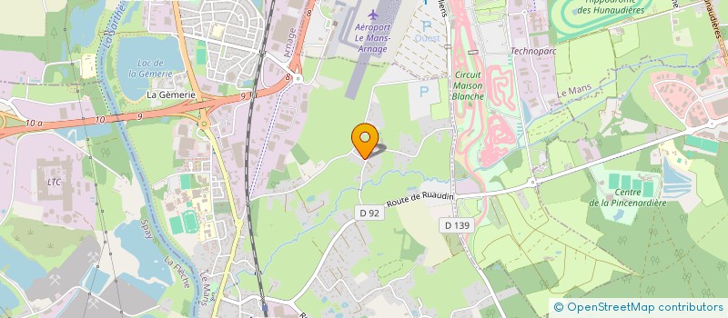 localisation de l'entreprise SCI PAB à ARNAGE