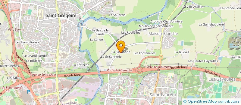 localisation de l'entreprise SCI PABA  SAINT-GREGOIRE