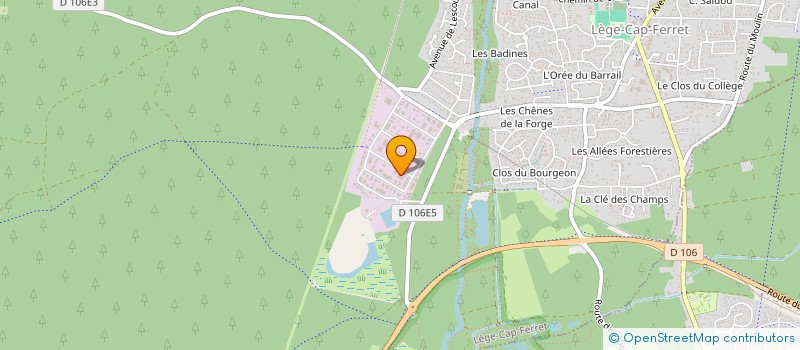 localisation de l'entreprise SCI PABER à LEGE-CAP-FERRET