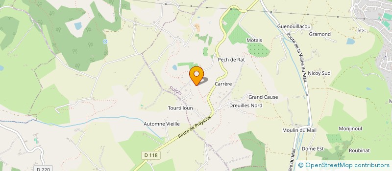 localisation de l'entreprise SCI PABM 47  PUJOLS