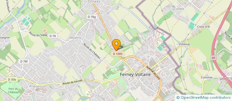 localisation de l'entreprise SCI PAC à FERNEY-VOLTAIRE