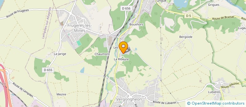 localisation de l'entreprise SCI PAC  VERGONGHEON