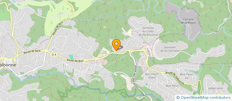 localisation de l'entreprise SCI PAC  VALBONNE