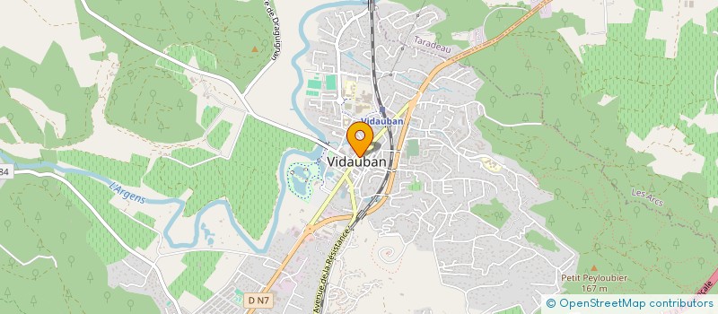 localisation de l'entreprise SCI PAC SES  VIDAUBAN