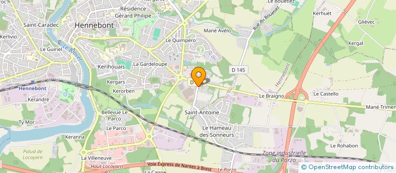 localisation de l'entreprise SCI PACA  HENNEBONT