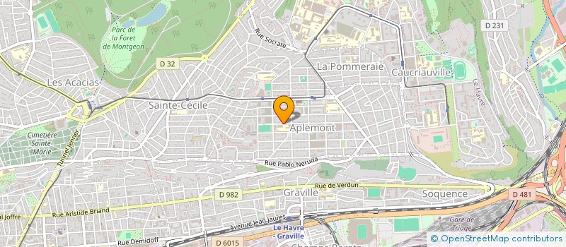 localisation de l'entreprise SCI PACA à LE HAVRE