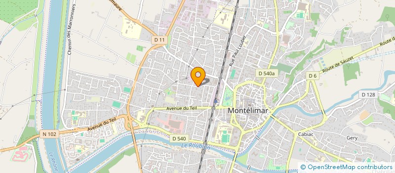 localisation de l'entreprise SCI PACA à MONTELIMAR