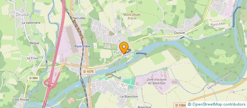 localisation de l'entreprise SCI PACAFIL  PONT-D'AIN