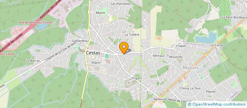 localisation de l'entreprise SCI PACAJE PYRENEES  CESTAS