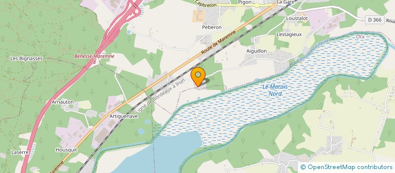 localisation de l'entreprise SCI PACAP  BENESSE-MAREMNE