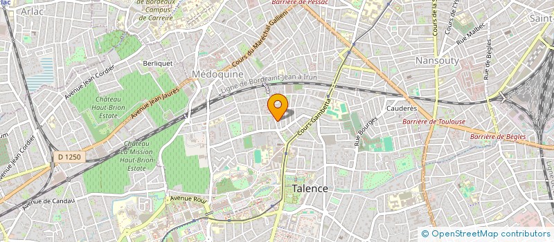 localisation de l'entreprise SCI PACARIS  TALENCE