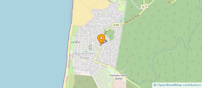 localisation de l'entreprise SCI PACAVABA  BISCARROSSE