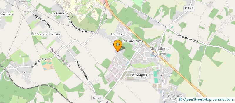 localisation de l'entreprise SCI PACBO  MIGNALOUX-BEAUVOIR