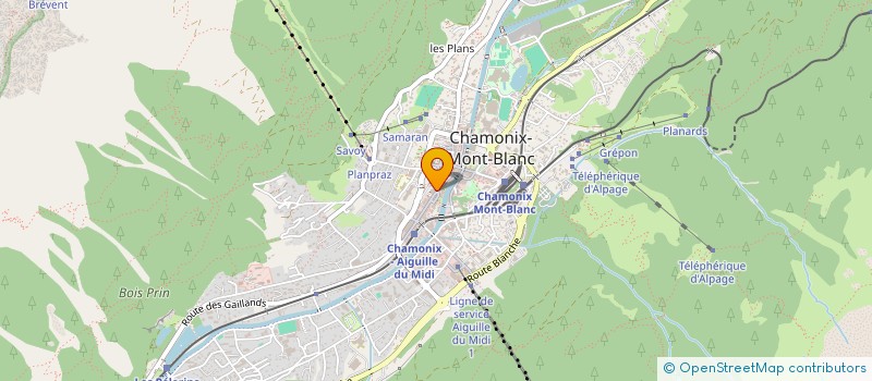 localisation de l'entreprise SCI  PACCARD  CHAMONIX-MONT-BLANC