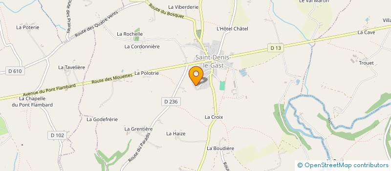 localisation de l'entreprise SCI PACEA  SAINT-DENIS-LE-GAST