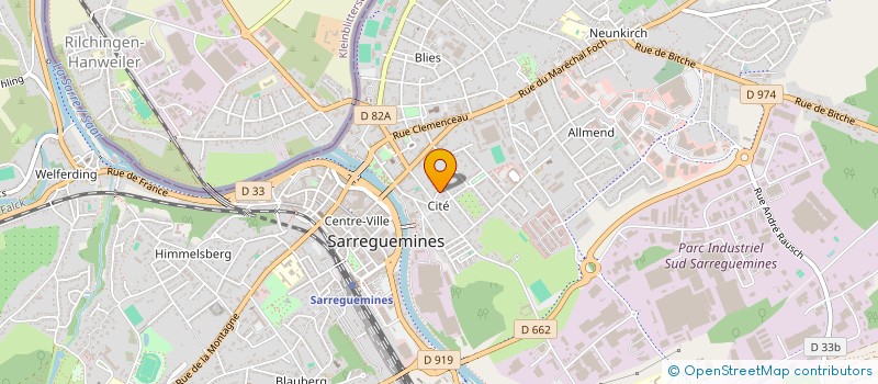 localisation de l'entreprise SCI PACEC à SARREGUEMINES