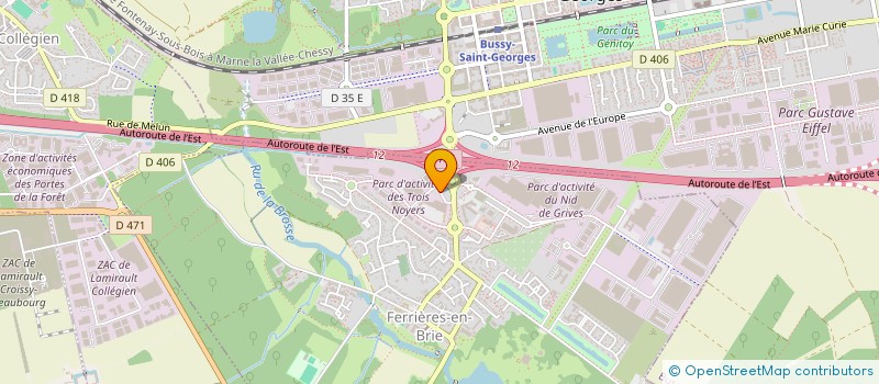 localisation de l'entreprise SCI PACEYMEL  FERRIERES-EN-BRIE