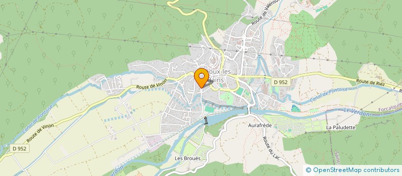 localisation de l'entreprise SCI PACHA à GREOUX-LES-BAINS