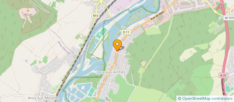 localisation de l'entreprise SCI PACHA  JOUY-AUX-ARCHES