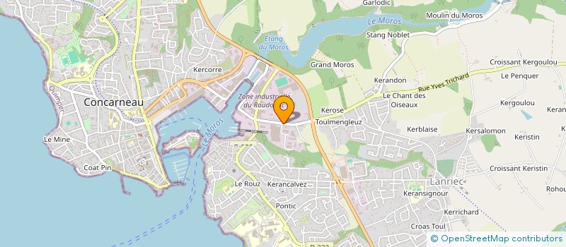 localisation de l'entreprise SCI PACHA ET MAYA  CONCARNEAU