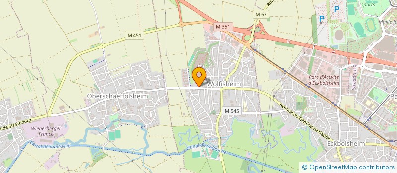 localisation de l'entreprise SCI PACHERENC DU VIC BIL'H  WOLFISHEIM