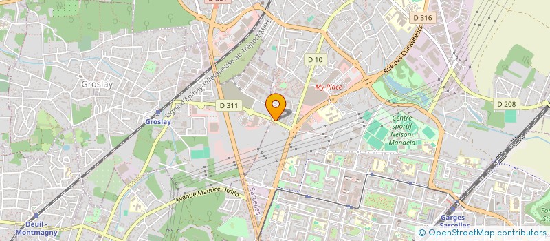 localisation de l'entreprise SCI PACIFIC  SARCELLES