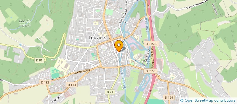 localisation de l'entreprise SCI PACIFICA à LOUVIERS