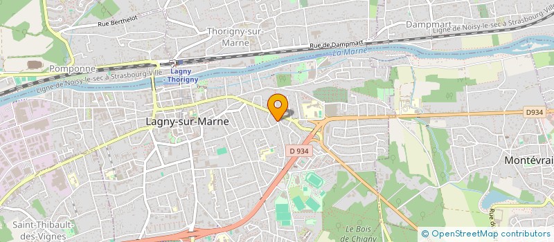 localisation de l'entreprise SCI PACIFIQUE  LAGNY-SUR-MARNE