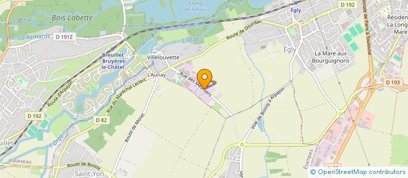 localisation de l'entreprise SCI PACILLY  EGLY