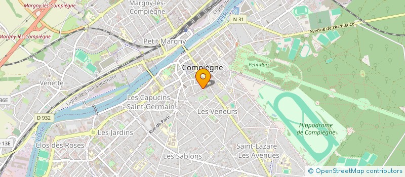 localisation de l'entreprise SCI PACINOU  COMPIEGNE