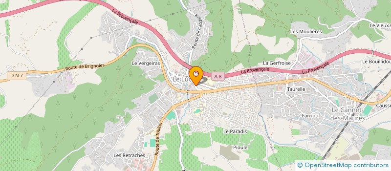 localisation de l'entreprise SCI PACIOS MARTINEZ  LE LUC