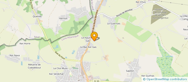 localisation de l'entreprise SCI PACMALO à HERBIGNAC