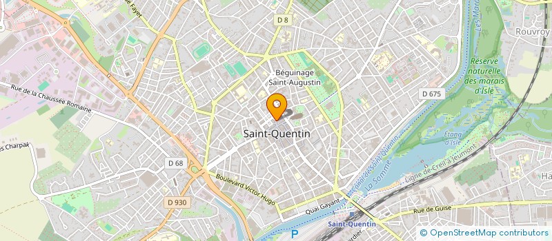 localisation de l'entreprise SCI PACMAN à SAINT-QUENTIN