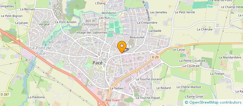 localisation de l'entreprise SCI PACO à PACE
