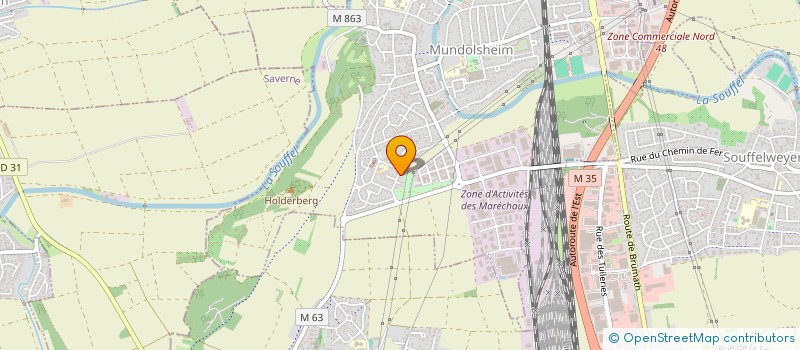 localisation de l'entreprise SCI PACO  MUNDOLSHEIM