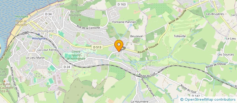 localisation de l'entreprise SCI PACO  HOULGATE