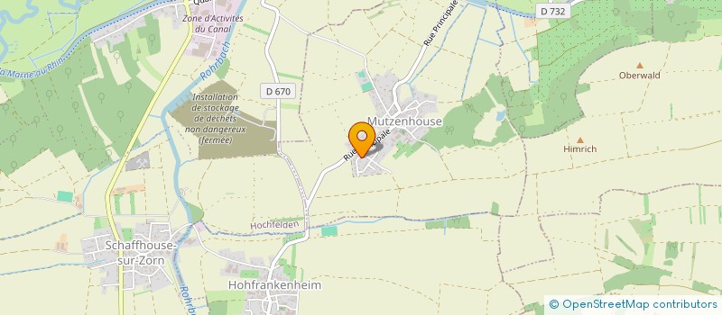 localisation de l'entreprise SCI PACO  MUTZENHOUSE