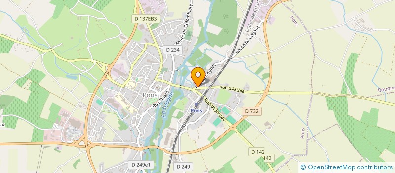 localisation de l'entreprise SCI PACO  SALIGNAC-SUR-CHARENTE