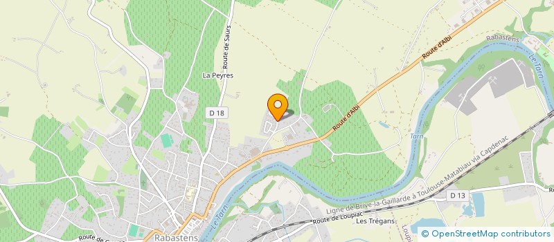 localisation de l'entreprise SCI PACO IMMOBILIER à RABASTENS