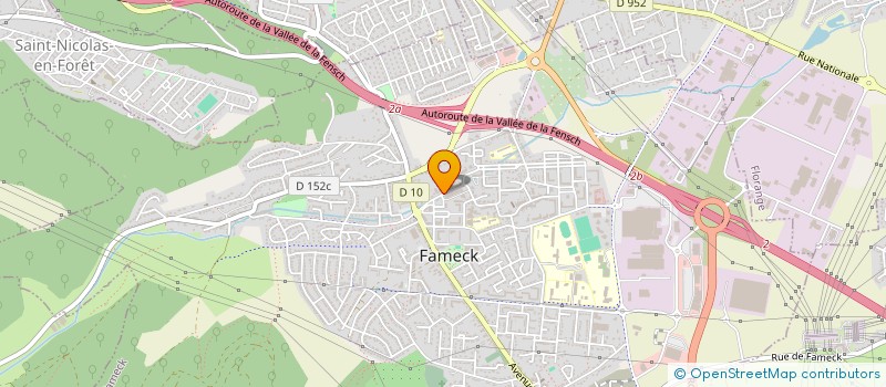 localisation de l'entreprise SCI PACOLMA  FAMECK