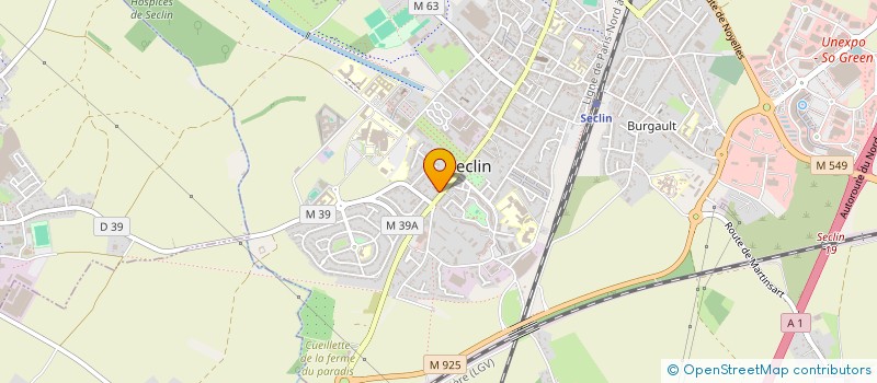 localisation de l'entreprise SCI PACOMA à SECLIN