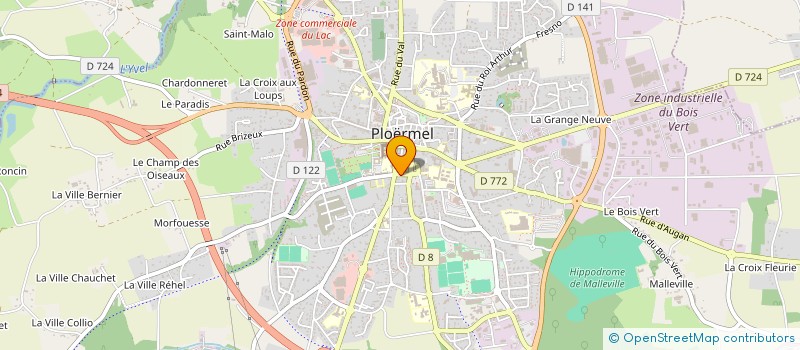 localisation de l'entreprise SCI PACOME  PLOERMEL