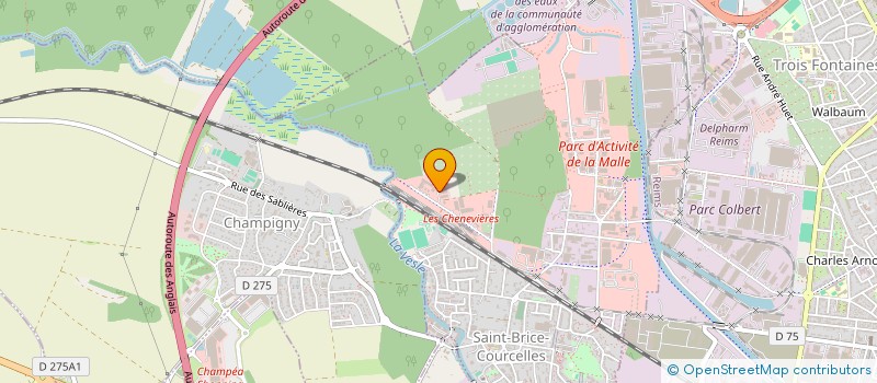 localisation de l'entreprise SCI PACOME  SAINT-BRICE-COURCELLES