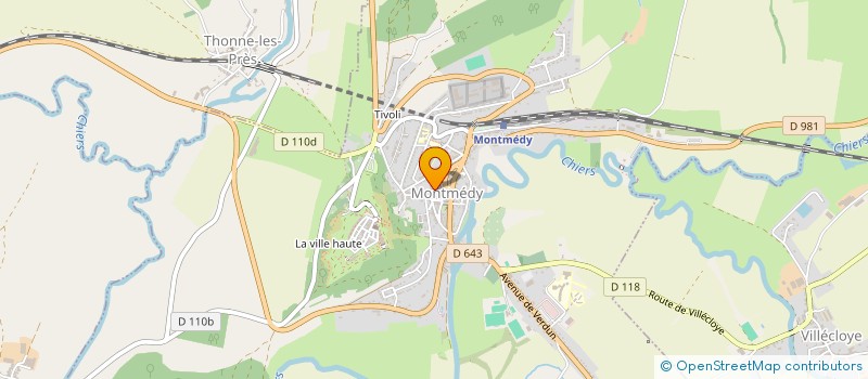 localisation de l'entreprise SCI PACOPHA à MONTMEDY