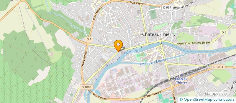 localisation de l'entreprise SCI PACPEC à CHATEAU-THIERRY