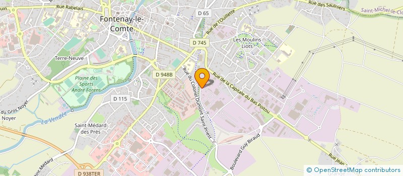 localisation de l'entreprise SCI PACQUIER  FONTENAY-LE-COMTE