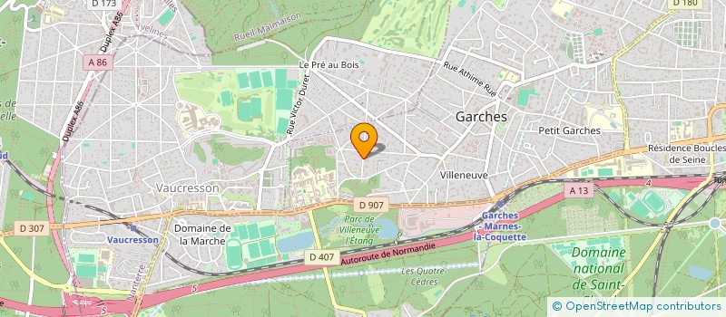 localisation de l'entreprise SCI PACRIS  GARCHES