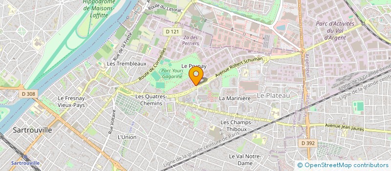 localisation de l'entreprise SCI PACROUNE  SARTROUVILLE